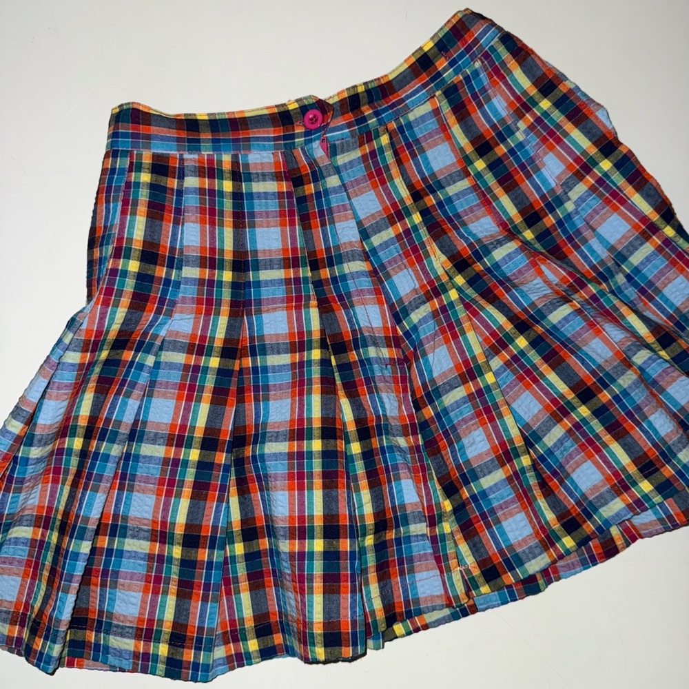 Urban Outfitters Colorful Plaid pleated school girl mini skirt xs